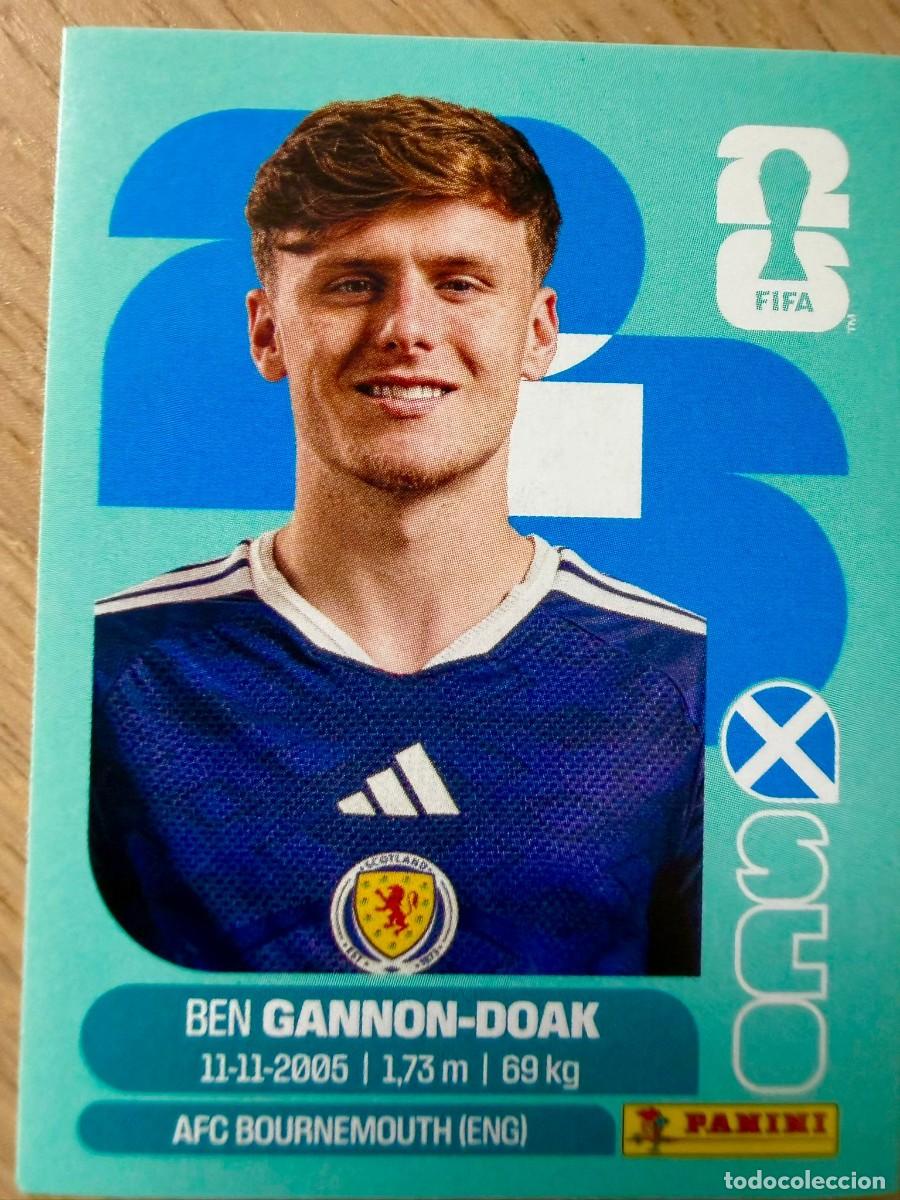 Cromos de F&uacute;tbol: SCO20 SCO 22 GANNON DOAK ESCOCIA MUNDIAL FIFA WORLD CUP 2026 26 STICKER CROMO PANINI SIN PEGAR