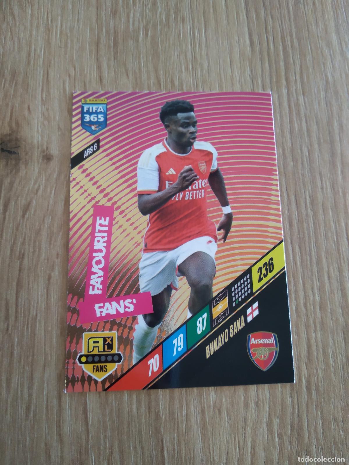 Cromos de F&uacute;tbol: ARS 6 BUKAYO SAKA ARSENAL CROMO FUTBOL PANINI ADRENALYN 23-24 FIFA 365 2023-2024