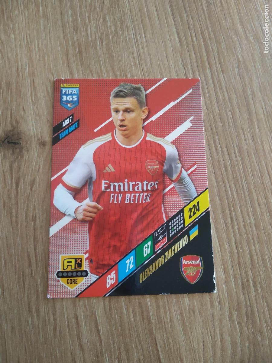 Cromos de F&uacute;tbol: ARS 7 ZINCHENKO ARSENAL CROMO FUTBOL PANINI ADRENALYN 23-24 FIFA 365 2023-2024