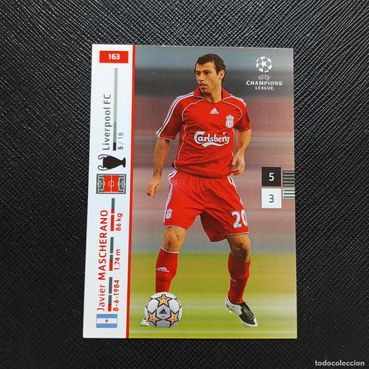 Cromos de F&uacute;tbol: 163 MASCHERANO LIVERPOOL PANINI TRADING CARDS UEFA CHAMPIONS LEAGUE 2007 2008 - (MD2002-3) PG26