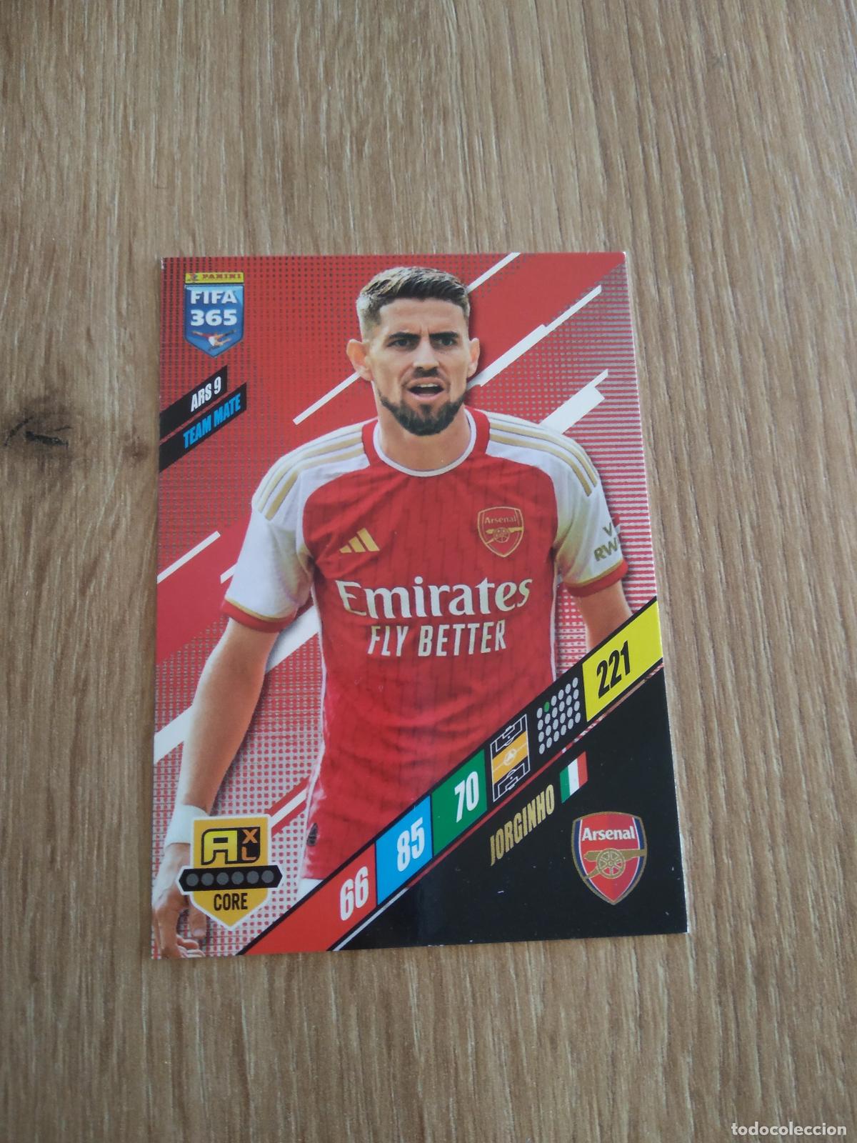 Cromos de F&uacute;tbol: ARS 9 JORGINHO ARSENAL CROMO FUTBOL PANINI ADRENALYN 23-24 FIFA 365 2023-2024