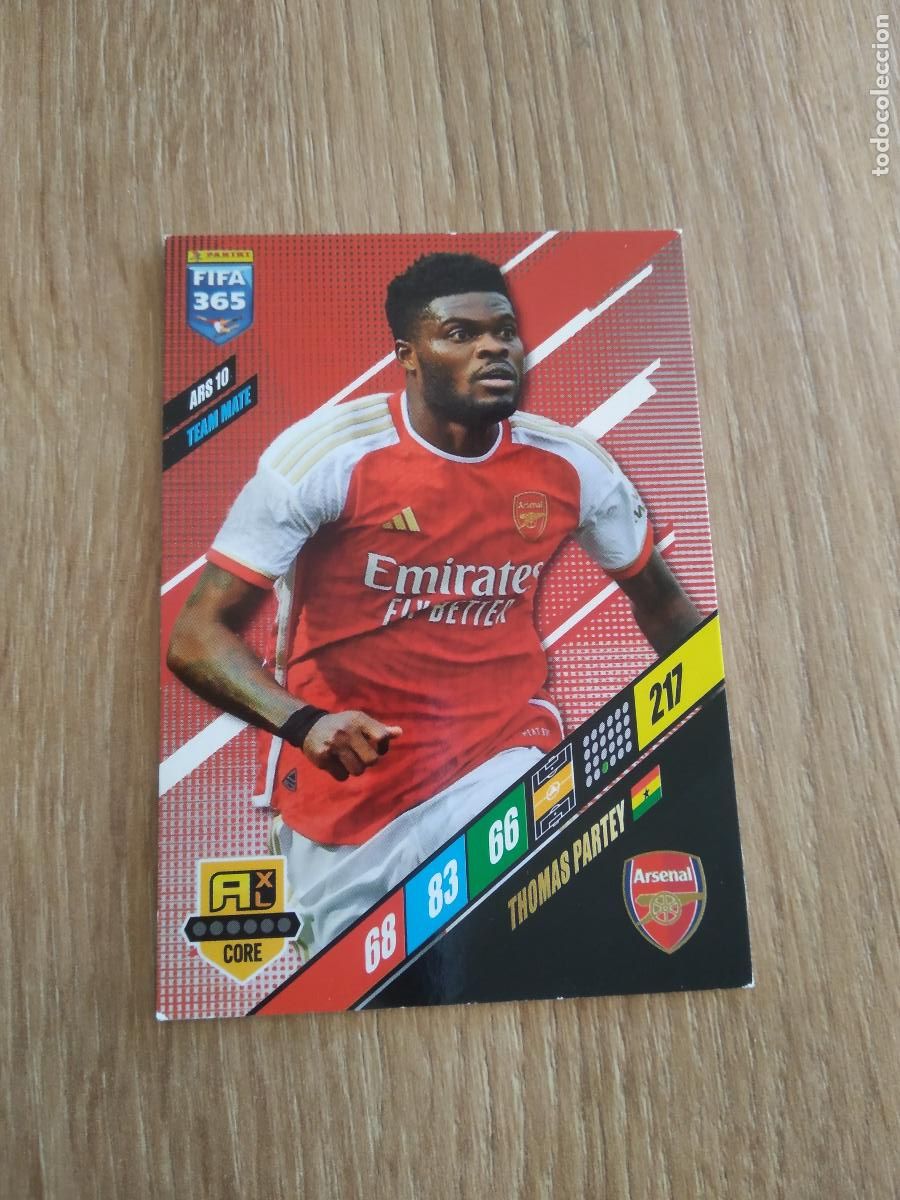Cromos de F&uacute;tbol: ARS 10 THOMAS PARTEY ARSENAL CROMO FUTBOL PANINI ADRENALYN 23-24 FIFA 365 2023-2024