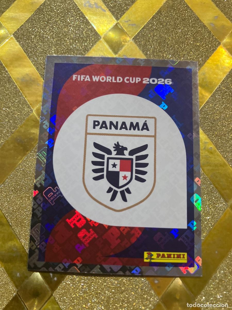 Cromos de F&uacute;tbol: CROMO DE F&Uacute;TBOL NUMERO PAN 1 ESCUDO DE PANAMA MUNDIAL 2026 MEXICO-EEUU-CANADA PANINI !