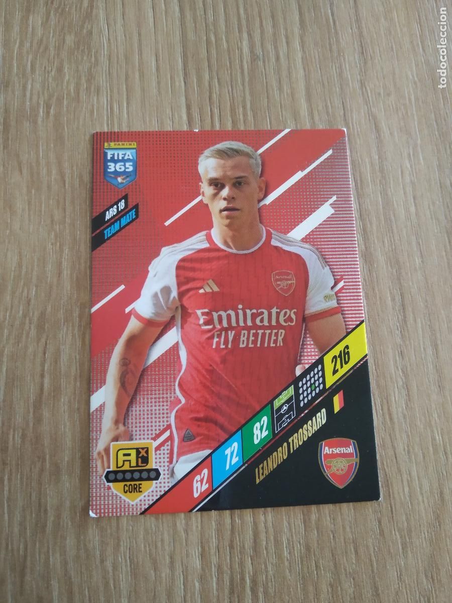 Cromos de F&uacute;tbol: ARS 18 LEANDRO TROSSARD ARSENAL CROMO FUTBOL PANINI ADRENALYN 23-24 FIFA 365 2023-2024