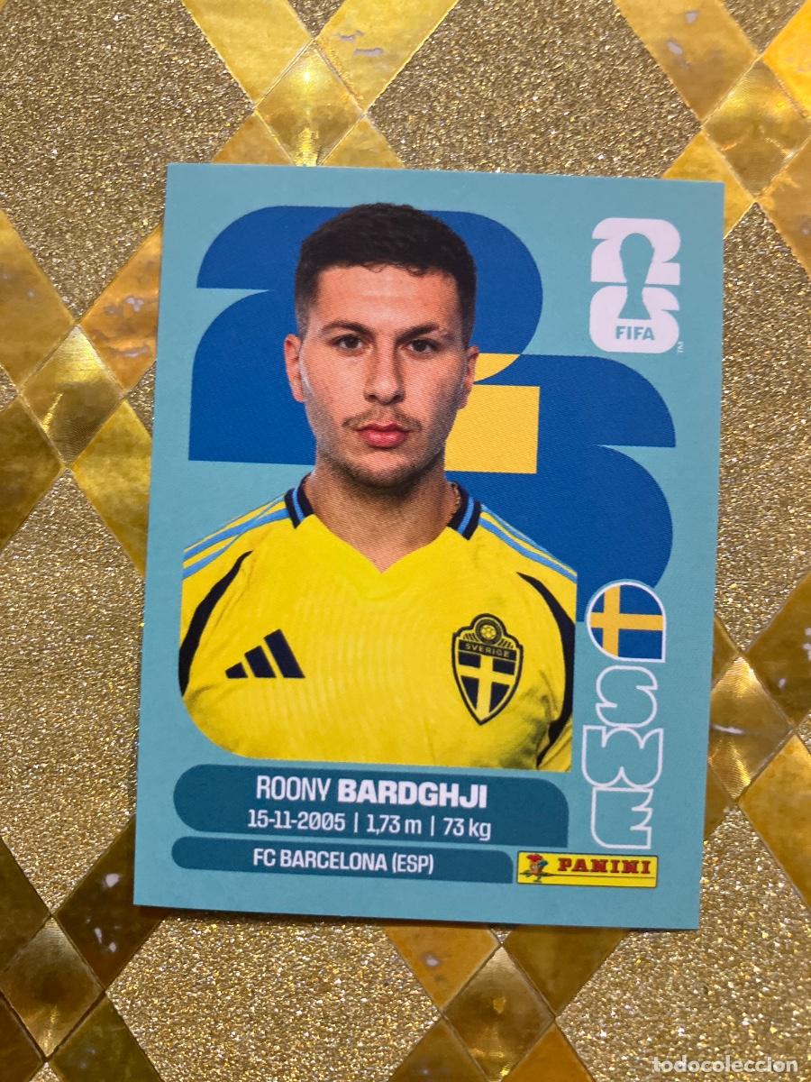 Cromos de F&uacute;tbol: CROMO DE F&Uacute;TBOL NUMERO 16 ROONY BARDGHJI SUECIA MUNDIAL 2026 MEXICO-EEUU-CANADA PANINI !