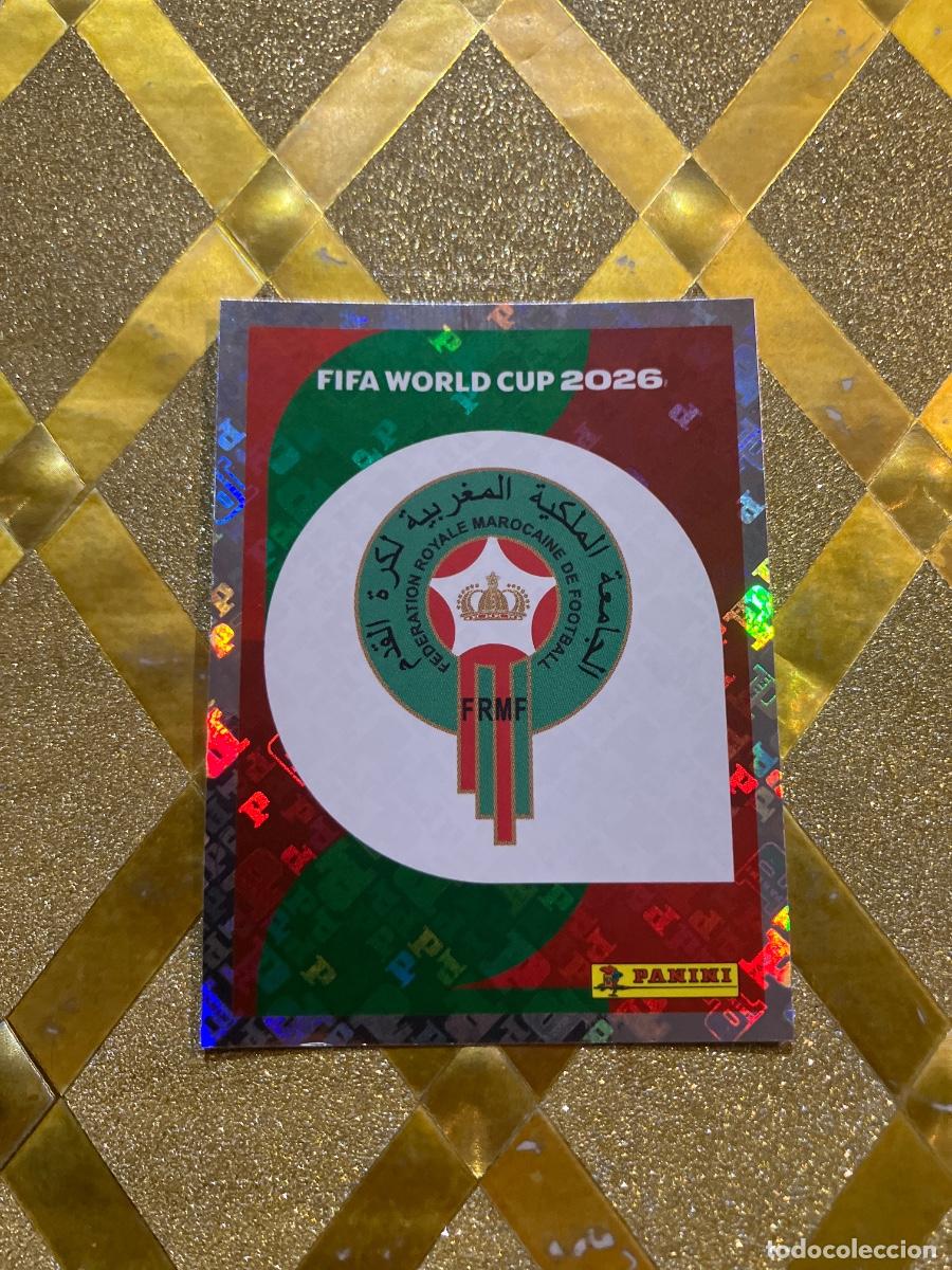 Cromos de F&uacute;tbol: CROMO DE F&Uacute;TBOL NUMERO 1 ESCUDO DE MARRUECOS MUNDIAL 2026 MEXICO-EEUU-CANADA PANINI !