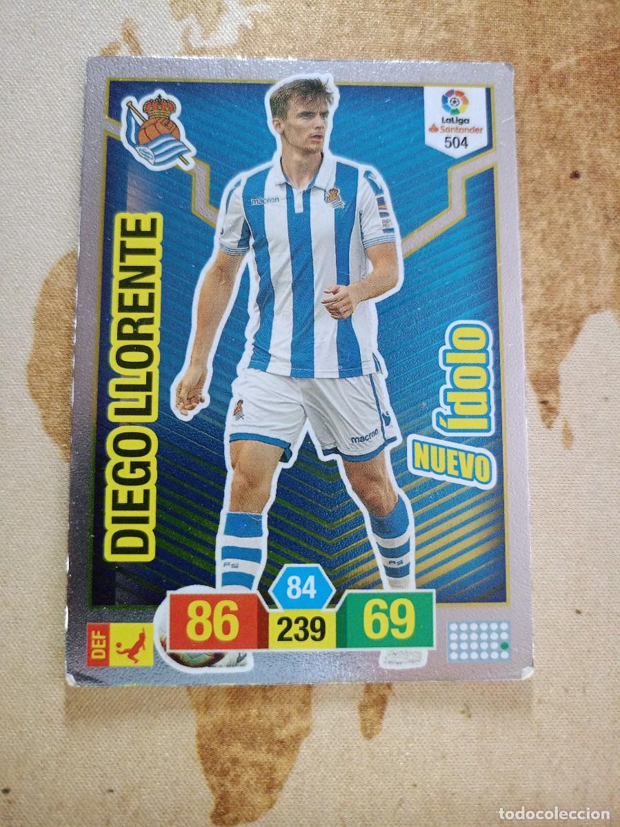 Cromos de F&uacute;tbol: # &Iacute;dolo 504 DIEGO LLORENTE Adrenalyn 2018-19