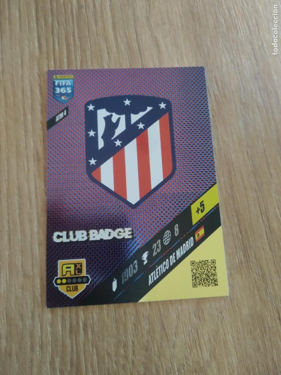 Cromos de Futebol: ATM 4 ESCUDO ATLETICO DE MADRID CROMO FUTBOL PANINI ADRENALYN 23-24 FIFA 365 2023-2024