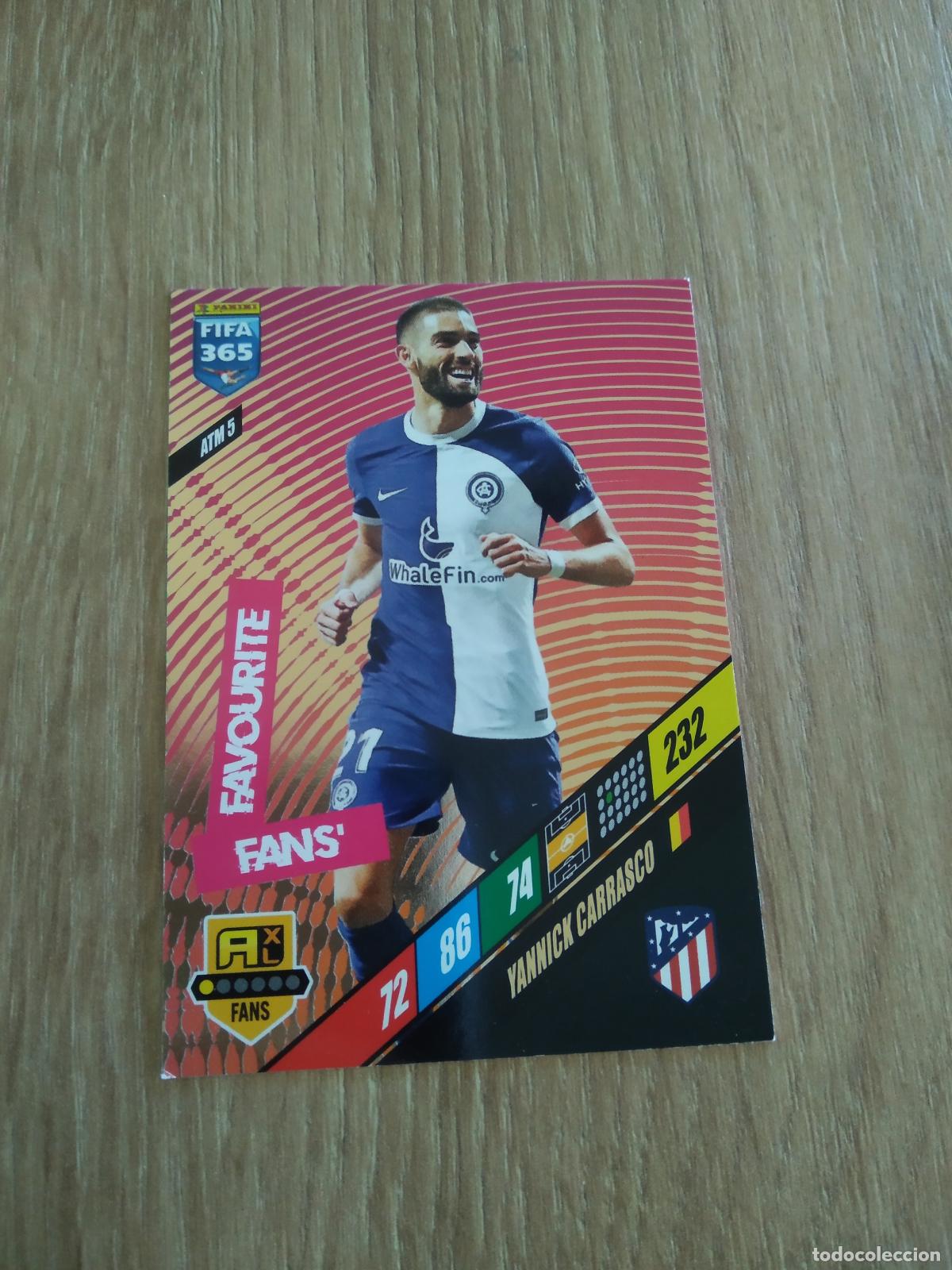 Cromos de F&uacute;tbol: ATM 5 CARRASCO ATLETICO DE MADRID CROMO FUTBOL PANINI ADRENALYN 23-24 FIFA 365 2023-2024
