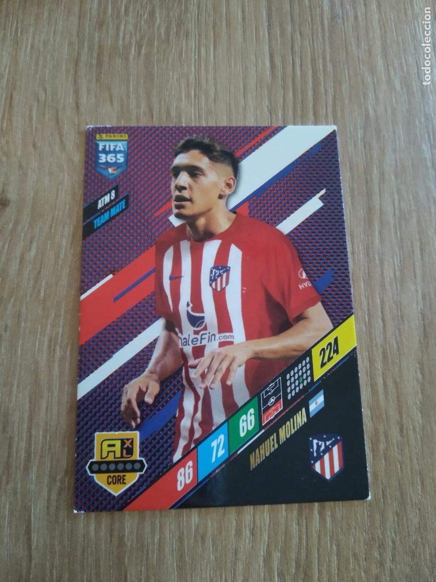 Football Stickers: ATM 8 NAHUEL MOLINA ATLETICO DE MADRID CROMO FUTBOL PANINI ADRENALYN 23-24 FIFA 365 2023-2024