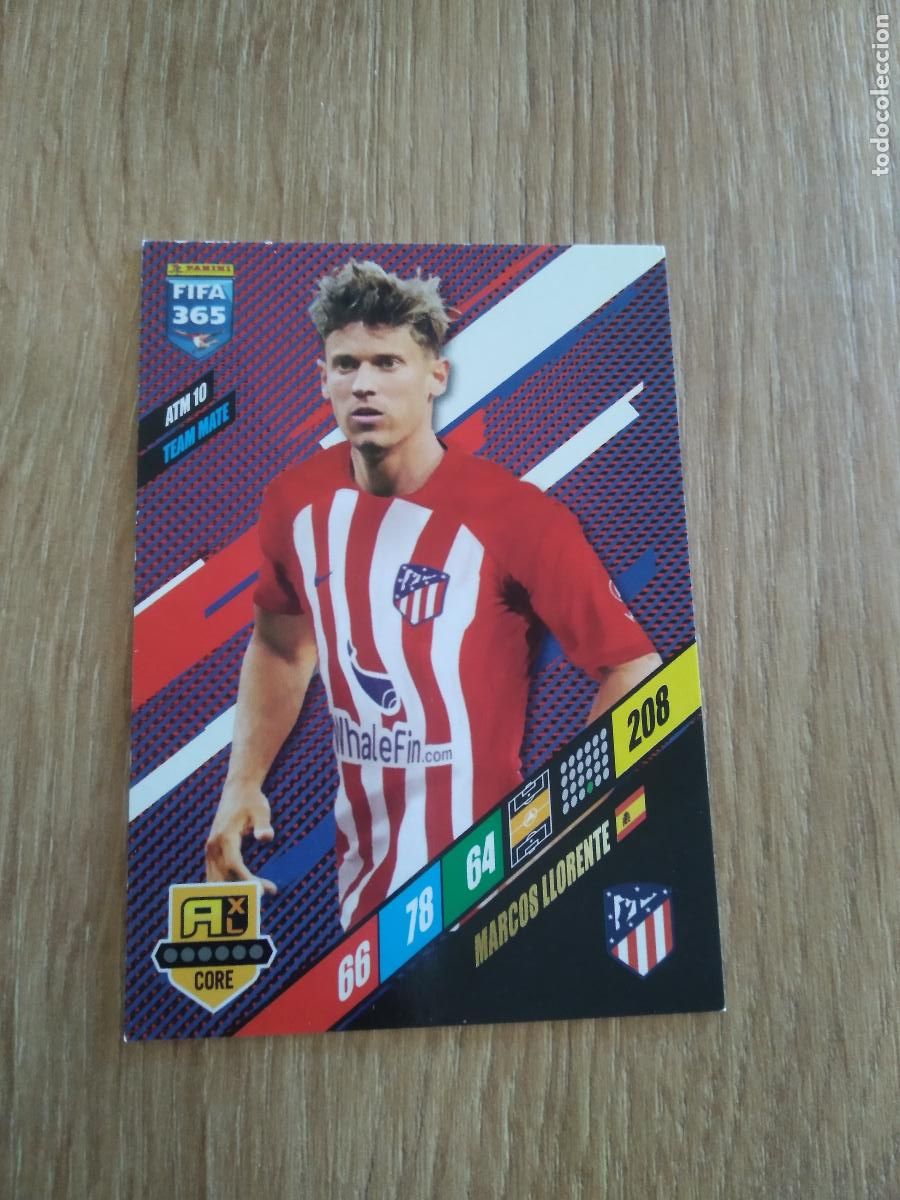 Football Stickers: ATM 10 MARCOS LLORENTE ATLETICO DE MADRID CROMO FUTBOL PANINI ADRENALYN 23-24 FIFA 365 2023-2024