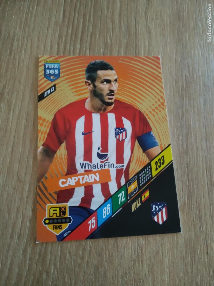 Cromos de F&uacute;tbol: ATM 13 KOKE ATLETICO DE MADRID CROMO FUTBOL PANINI ADRENALYN 23-24 FIFA 365 2023-2024