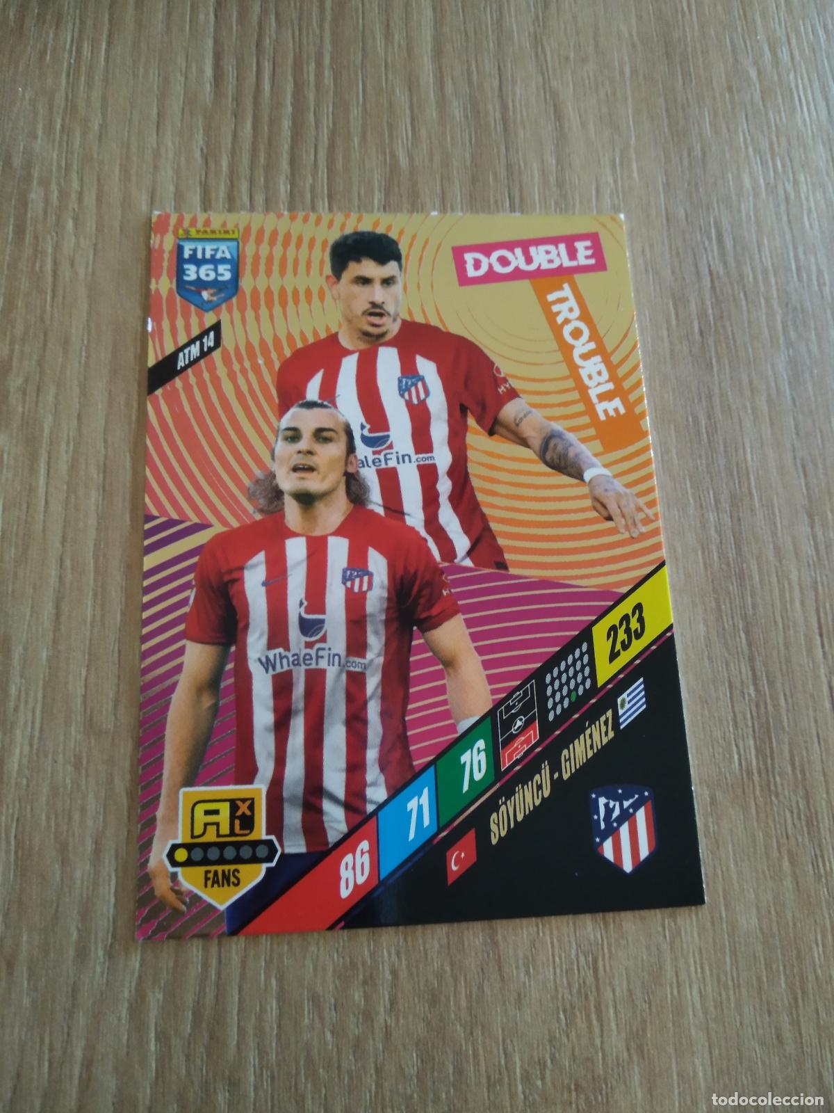 Cromos de F&uacute;tbol: ATM 14 SOYUNCU GIMENEZ ATLETICO DE MADRID CROMO FUTBOL PANINI ADRENALYN 23-24 FIFA 365 2023-2024