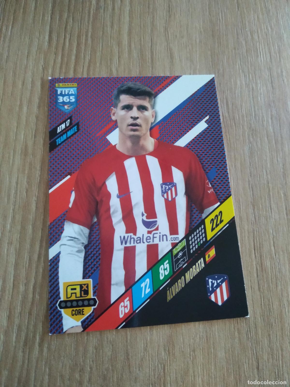 Cromos de F&uacute;tbol: ATM 17 MORATA ATLETICO DE MADRID CROMO FUTBOL PANINI ADRENALYN 23-24 FIFA 365 2023-2024