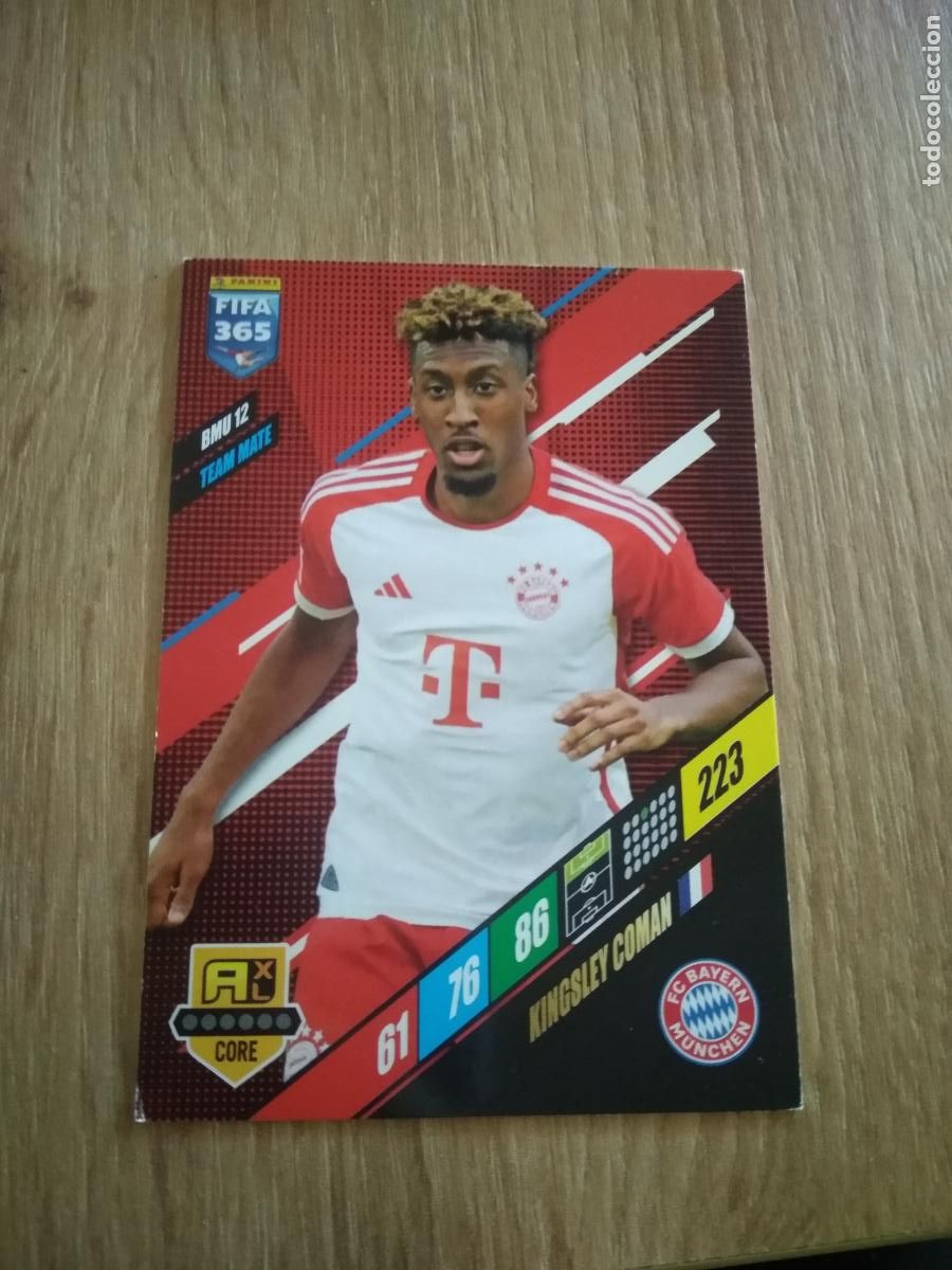 Cromos de F&uacute;tbol: BMU 12 COMAN BAYERN MUNICH CROMO FUTBOL PANINI ADRENALYN 23-24 FIFA 365 2023-2024