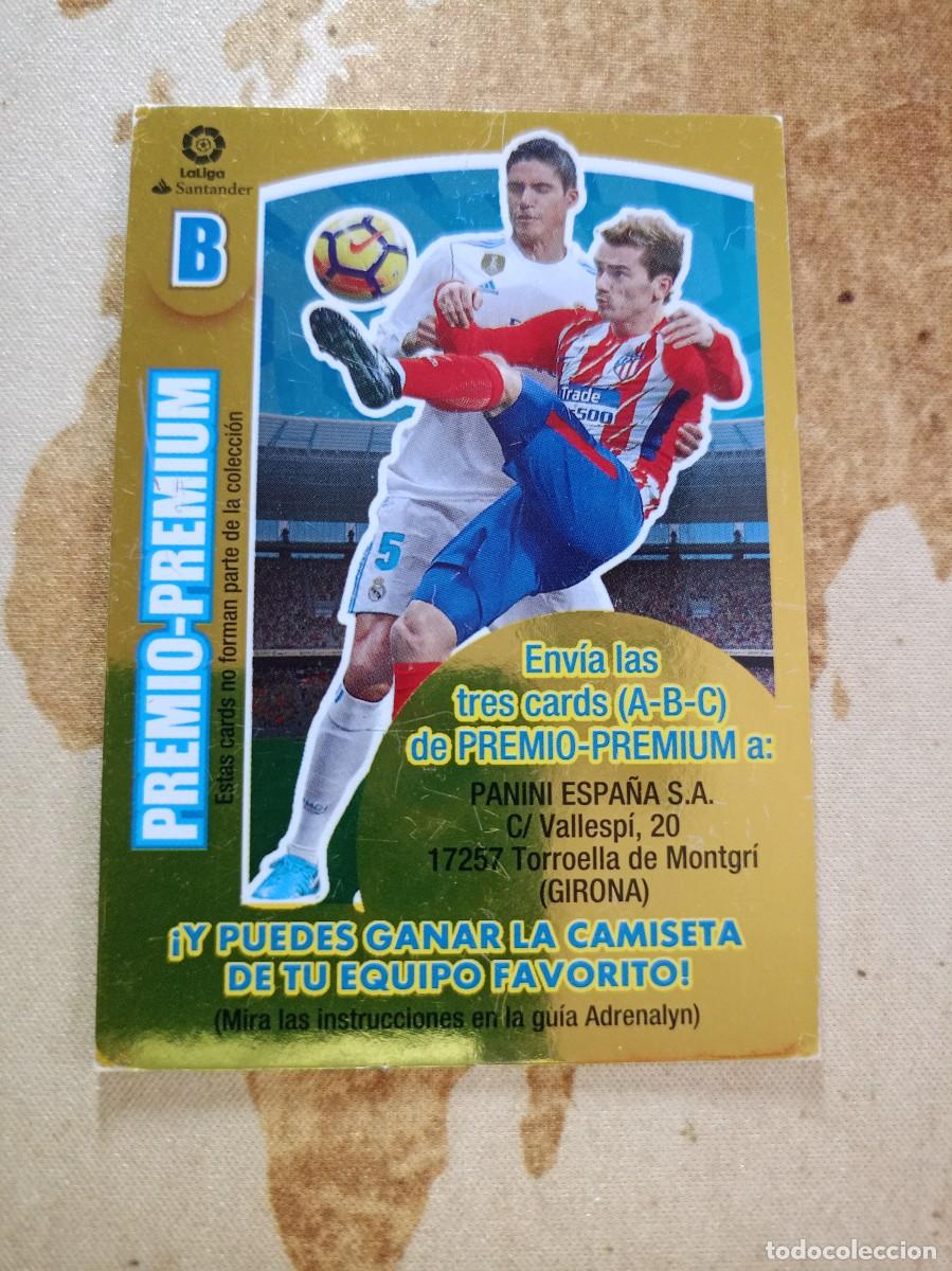 Cromos de F&uacute;tbol: # Premio Premium Letra B Adrenalyn 2017-18