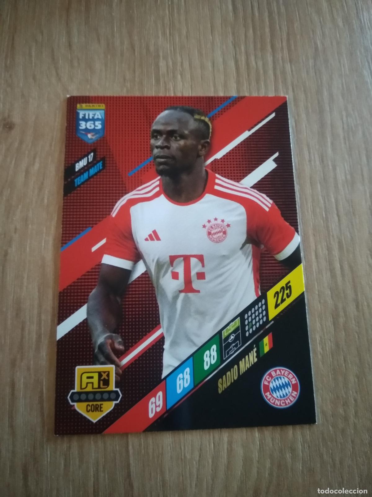 Cromos de F&uacute;tbol: BMU 17 SADIO MANE BAYERN MUNICH CROMO FUTBOL PANINI ADRENALYN 23-24 FIFA 365 2023-2024