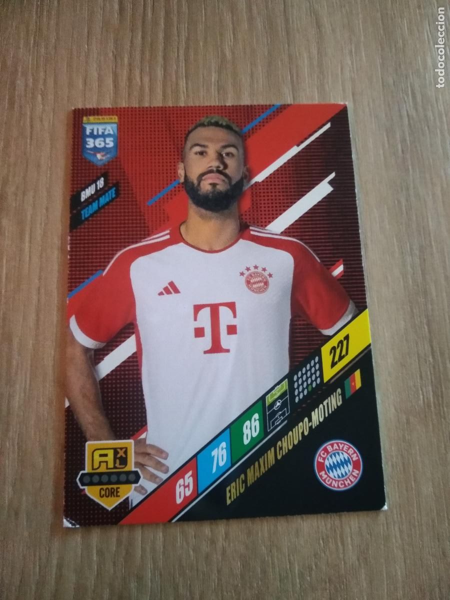 Cromos de F&uacute;tbol: BMU 18 CHOUPO-MOTING BAYERN MUNICH CROMO FUTBOL PANINI ADRENALYN 23-24 FIFA 365 2023-2024