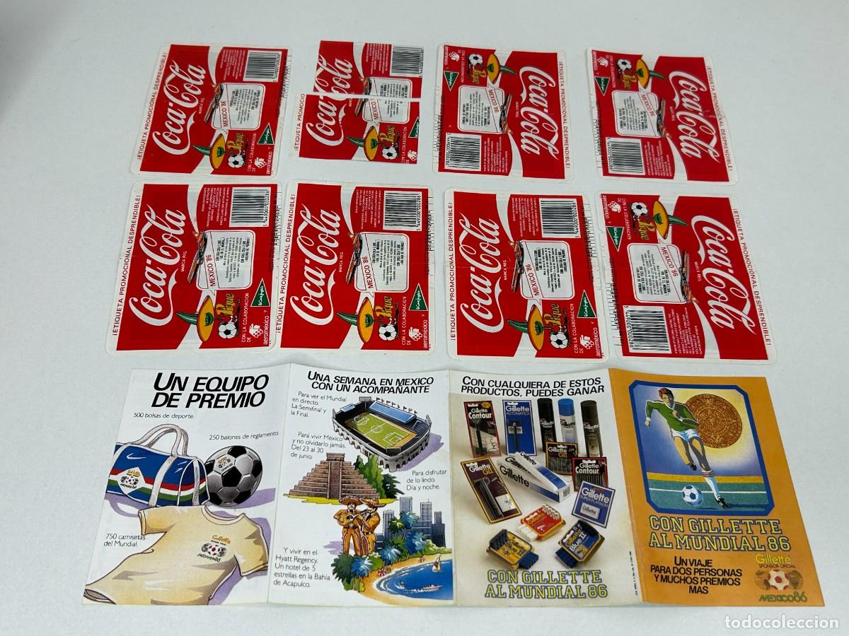 Cromos de F&uacute;tbol: LOTE CROMOS FUTBOL MEXICO 86 PUBLICIDAD COCA COLA
