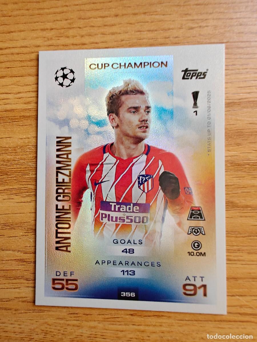 Cromos de F&uacute;tbol: Griezmann 356 Match Attax 25 26 Magic Memories Atl&eacute;tico de Madrid 2025 2026
