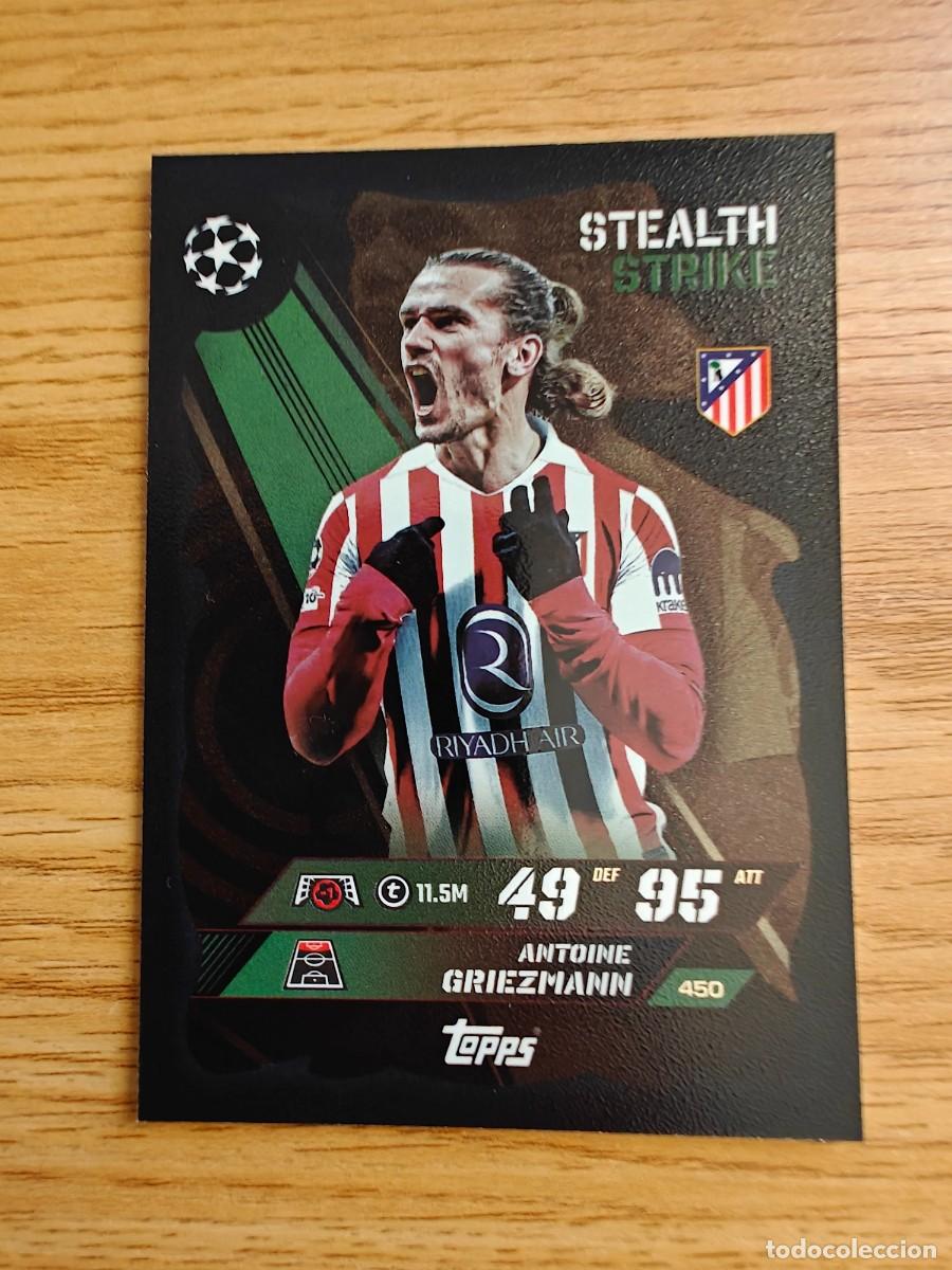 Cromos de F&uacute;tbol: Griezmann 450 Match Attax 25 26 Stealth Strike Atl&eacute;tico de Madrid 2025 2026