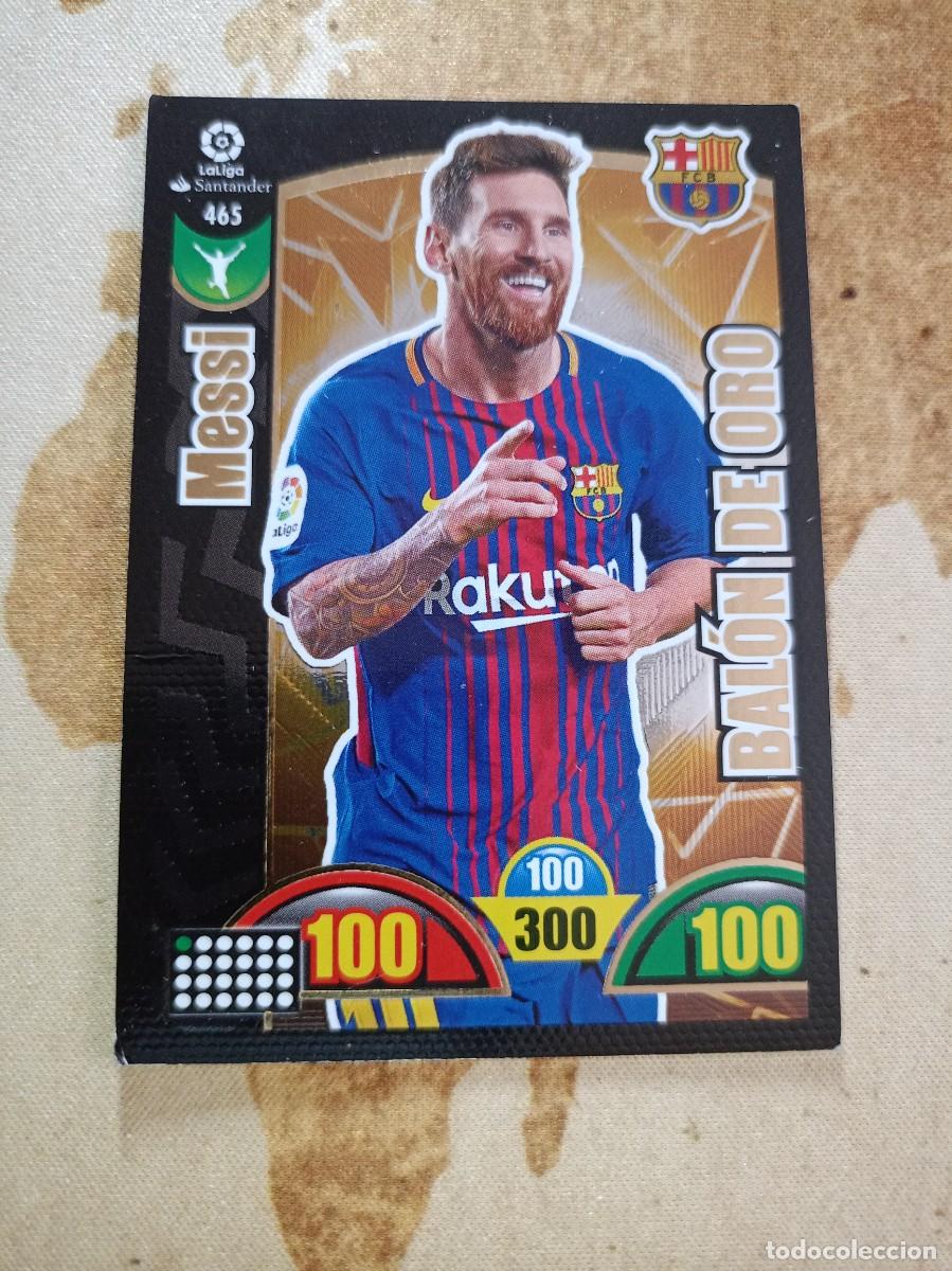 Cromos de F&uacute;tbol: # Bal&oacute;n de oro 465 MESSI Adrenalyn 2017-18