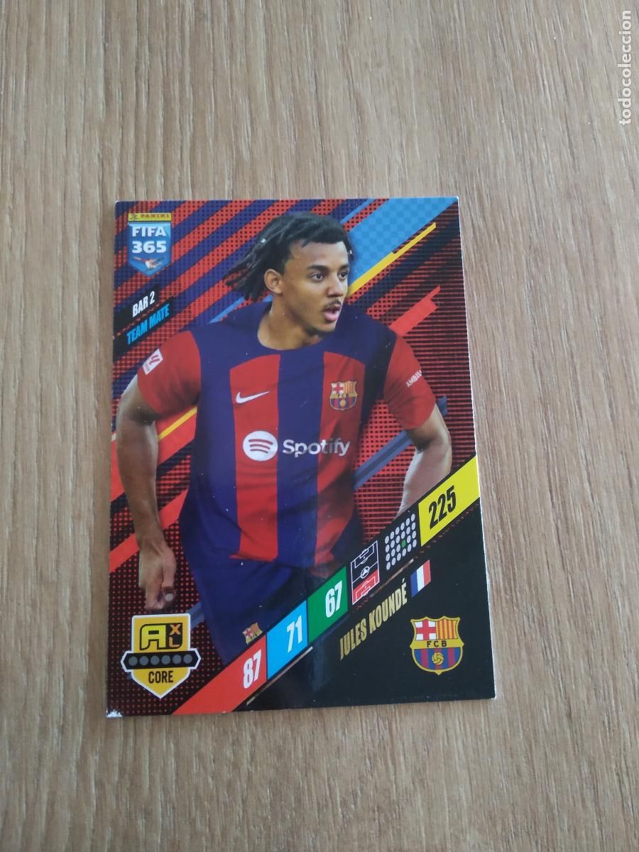 Cromos de F&uacute;tbol: BAR 2 KOUNDE BARCELONA BAR&Ccedil;A CROMO FUTBOL PANINI ADRENALYN 23-24 FIFA 365 2023-2024