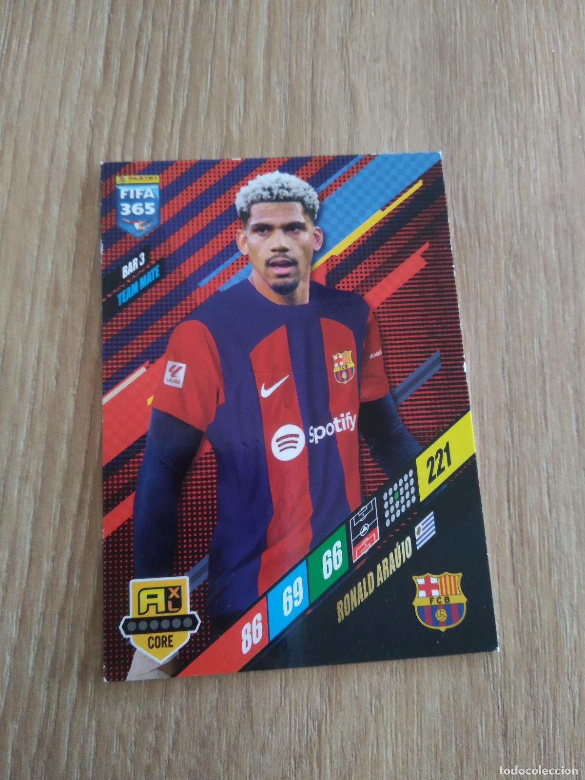 Cromos de F&uacute;tbol: BAR 3 ARAUJO BARCELONA BAR&Ccedil;A CROMO FUTBOL PANINI ADRENALYN 23-24 FIFA 365 2023-2024