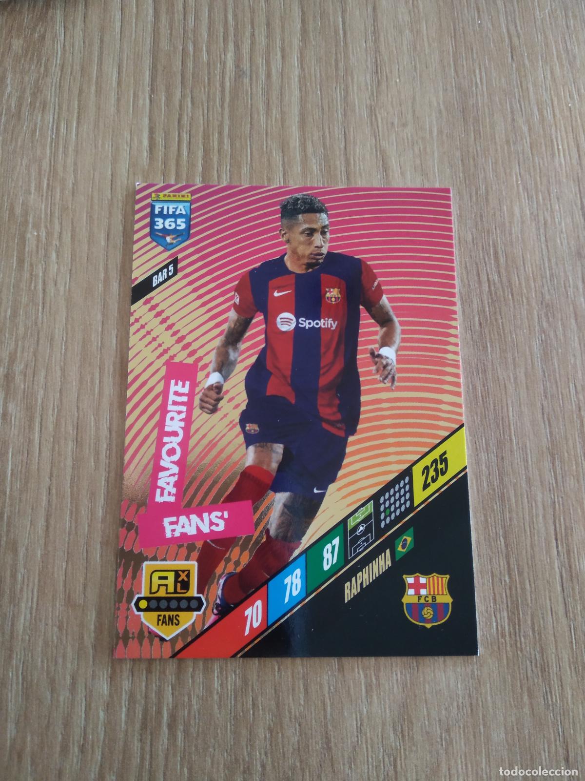 Cromos de F&uacute;tbol: BAR 5 RAPHINHA BARCELONA BAR&Ccedil;A CROMO FUTBOL PANINI ADRENALYN 23-24 FIFA 365 2023-2024