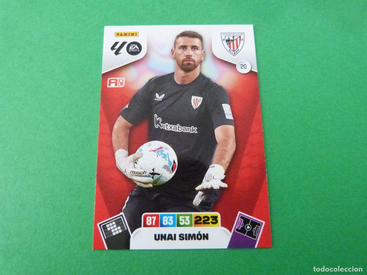 Cromos de F&uacute;tbol: TRADING CARD FUTBOL UNAI SIM&Oacute;N ATH. BILBAO N&ordm; 20 LIGA ADRENALYN XL 2025-2026/25-26 PANINI