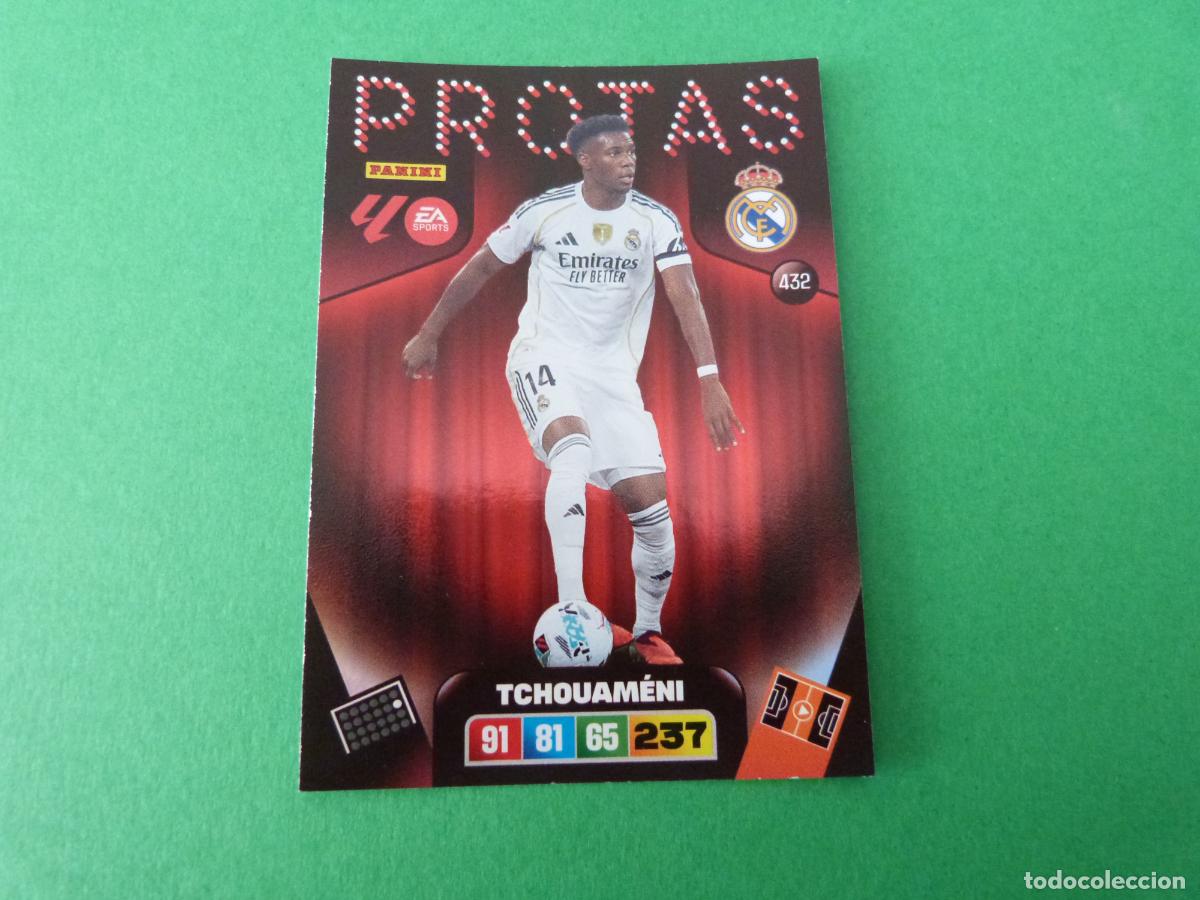 Cromos de F&uacute;tbol: TRADING CARD FUTBOL TCHOUAMENI REAL MADRID C.F. N&ordm; 432 LIGA ADRENALYN XL 2025-2026/25-26 PANINI