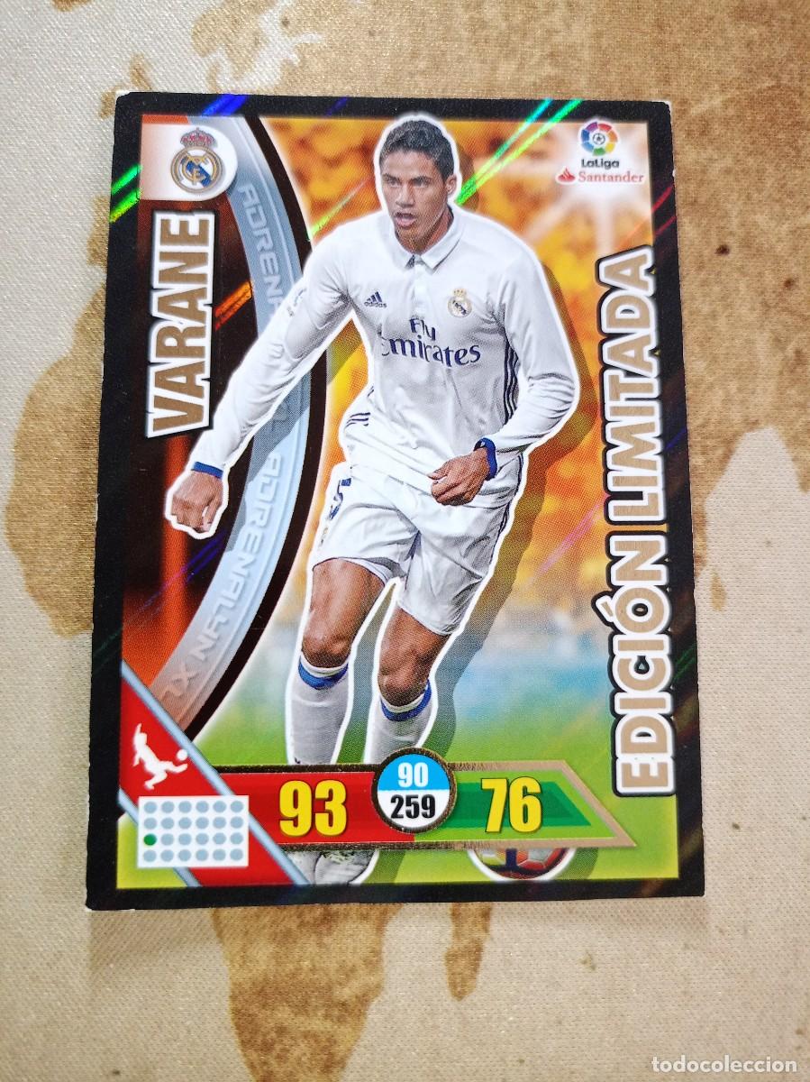 Cromos de F&uacute;tbol: # Edici&oacute;n Limitada VARANE Adrenalyn 2016-17