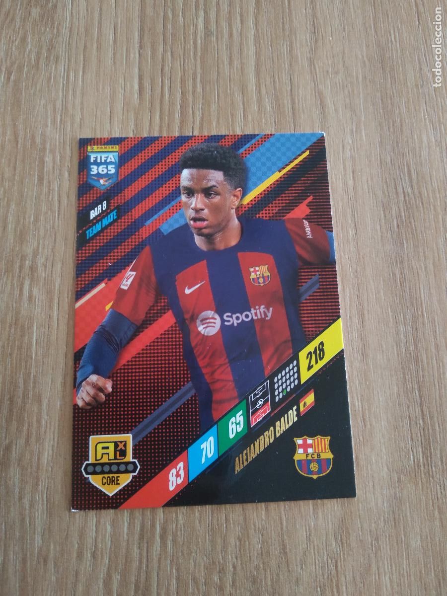 Cromos de F&uacute;tbol: BAR 8 ALEJANDRO BALDE BARCELONA BAR&Ccedil;A CROMO FUTBOL PANINI ADRENALYN 23-24 FIFA 365 2023-2024
