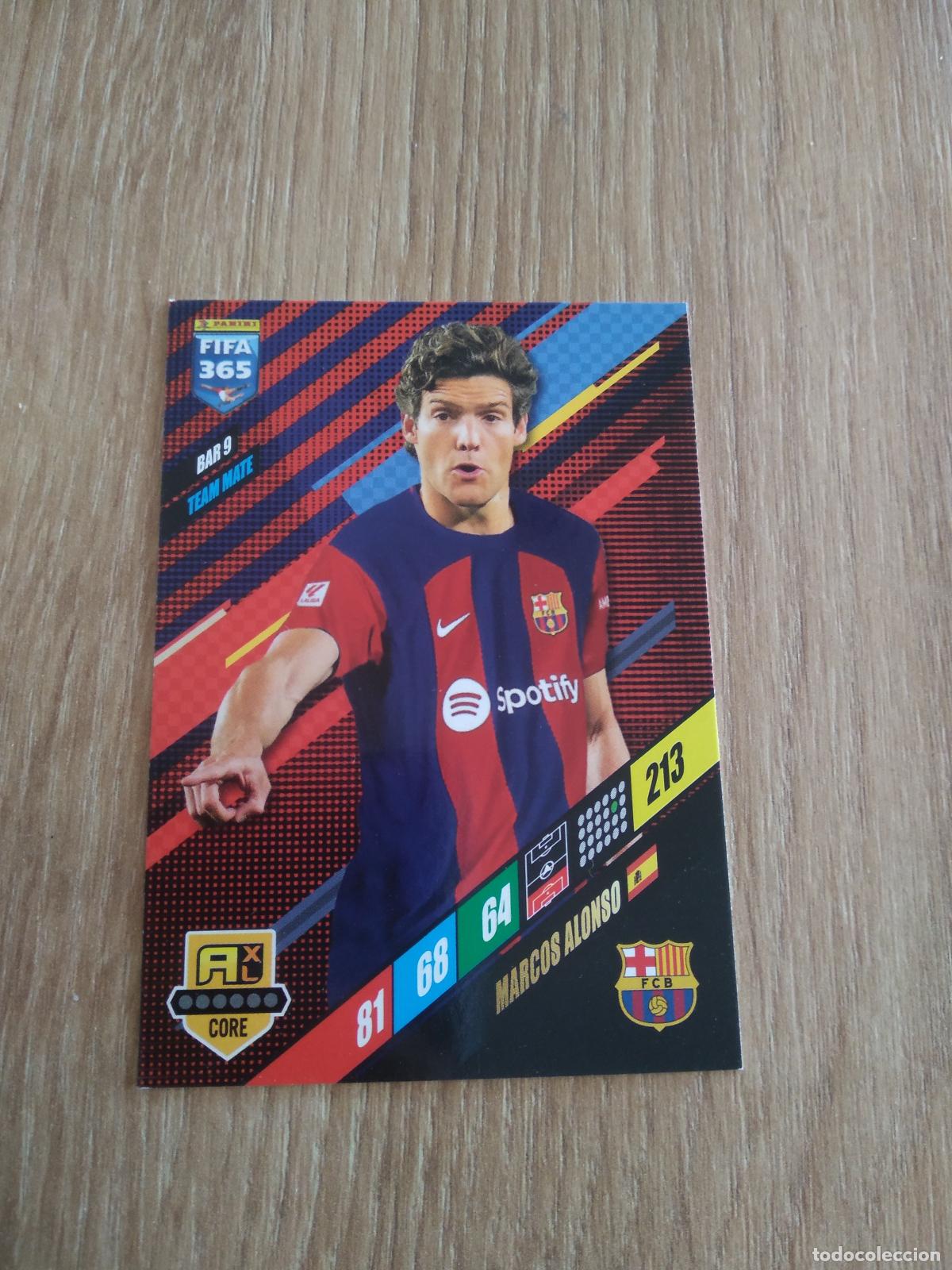 Cromos de F&uacute;tbol: BAR 9 MARCOS ALONSO BARCELONA BAR&Ccedil;A CROMO FUTBOL PANINI ADRENALYN 23-24 FIFA 365 2023-2024