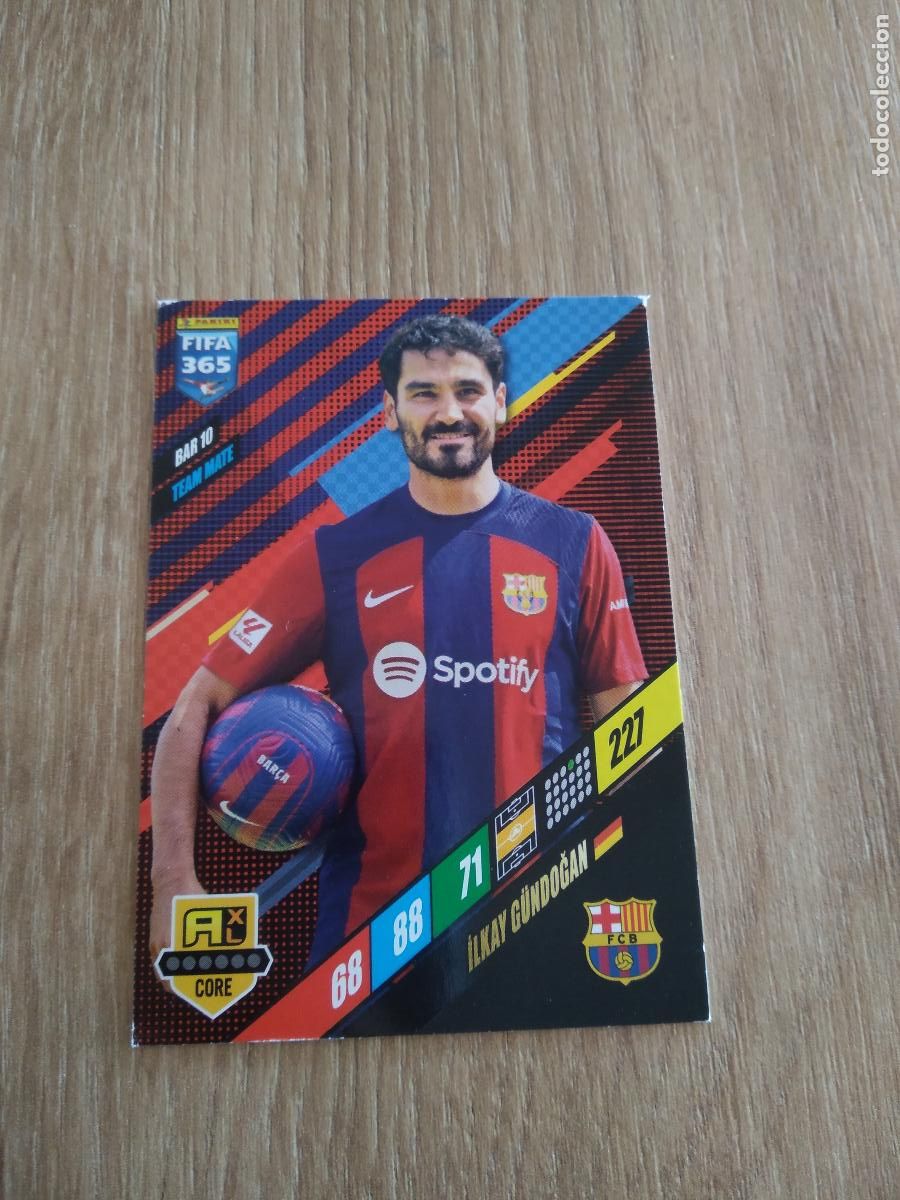 Cromos de F&uacute;tbol: BAR 10 GUNDOGAN BARCELONA BAR&Ccedil;A CROMO FUTBOL PANINI ADRENALYN 23-24 FIFA 365 2023-2024