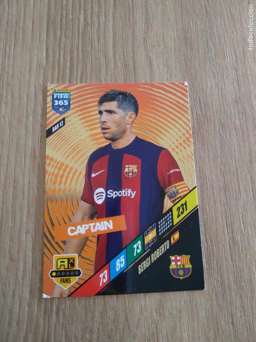 Cromos de F&uacute;tbol: BAR 13 SERGI ROBERTO BARCELONA BAR&Ccedil;A CROMO FUTBOL PANINI ADRENALYN 23-24 FIFA 365 2023-2024