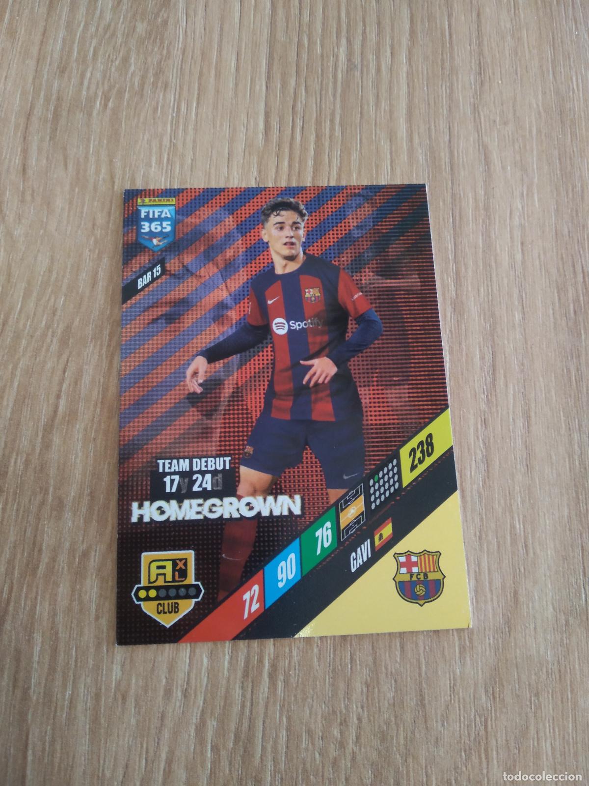 Cromos de F&uacute;tbol: BAR 15 GAVI BARCELONA BAR&Ccedil;A CROMO FUTBOL PANINI ADRENALYN 23-24 FIFA 365 2023-2024