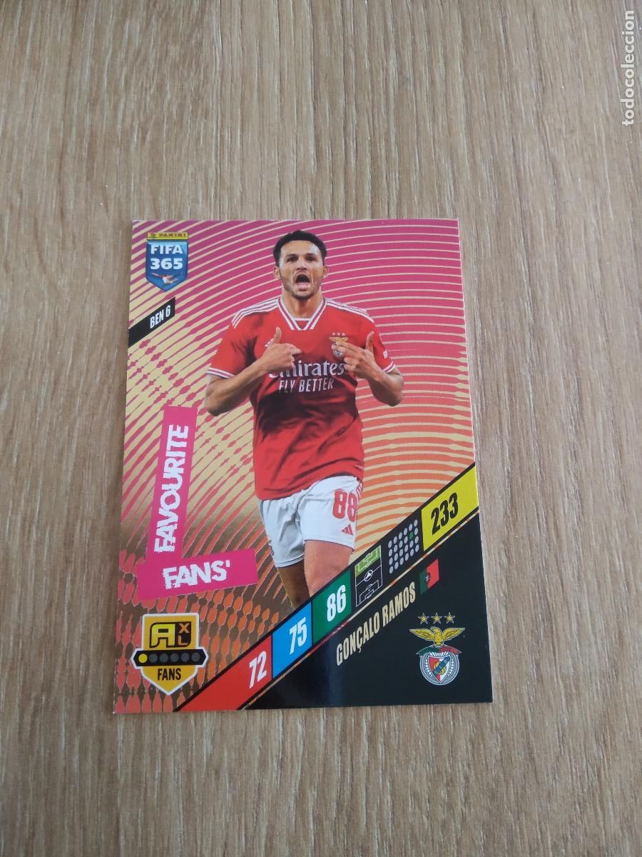 Cromos de F&uacute;tbol: BEN 6 GON&Ccedil;ALO RAMOS BENFICA CROMO FUTBOL PANINI ADRENALYN 23-24 FIFA 365 2023-2024