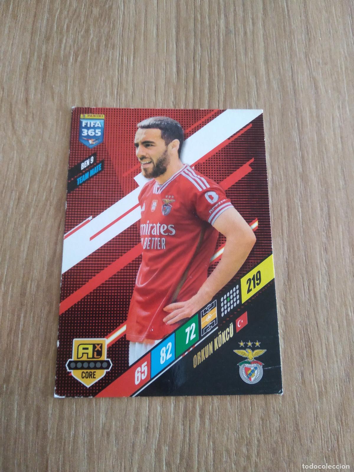 Cromos de F&uacute;tbol: BEN 9 ORKUN KOKCU BENFICA CROMO FUTBOL PANINI ADRENALYN 23-24 FIFA 365 2023-2024