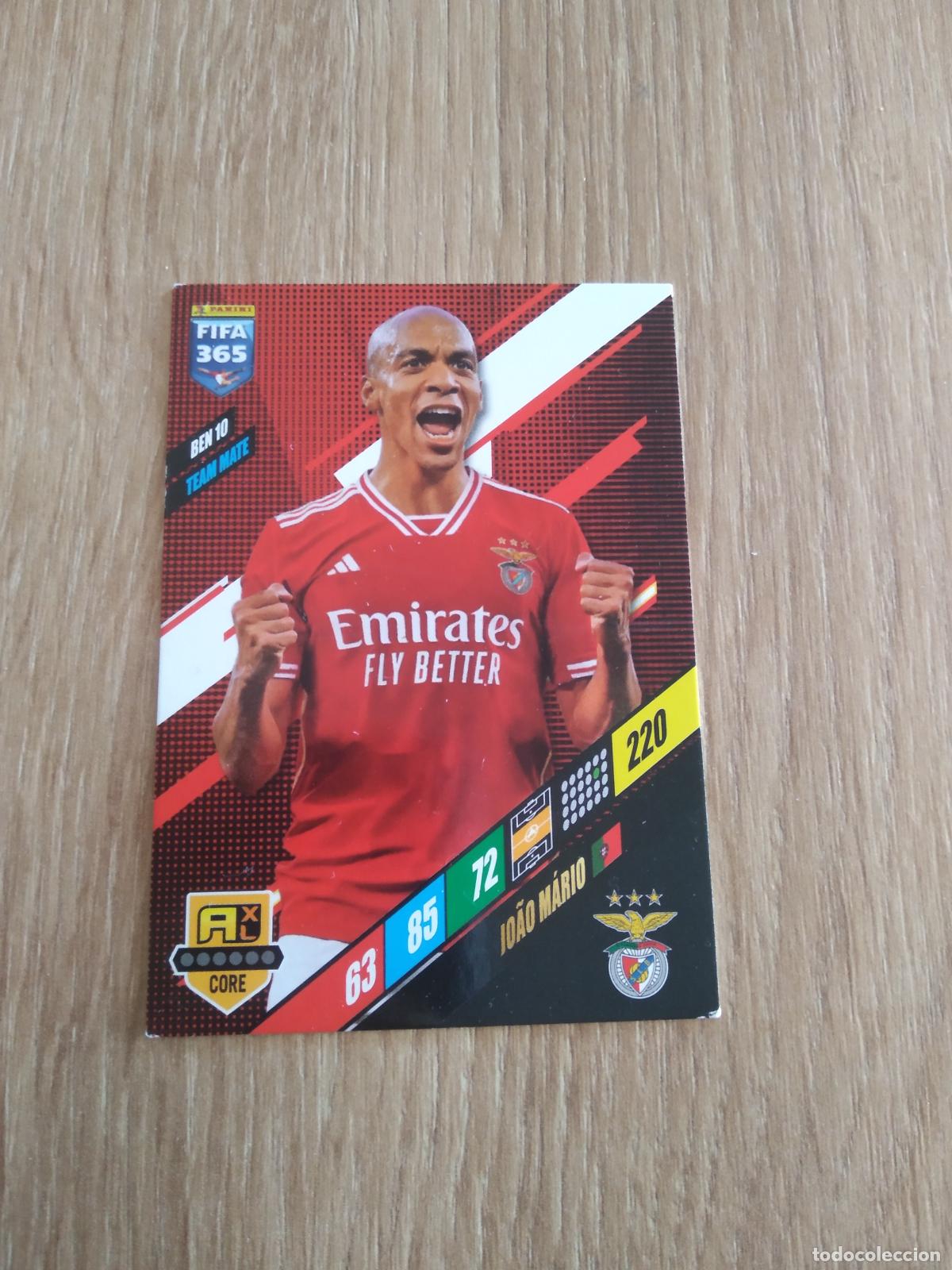 Cromos de F&uacute;tbol: BEN 10 JOAO MARIO BENFICA CROMO FUTBOL PANINI ADRENALYN 23-24 FIFA 365 2023-2024