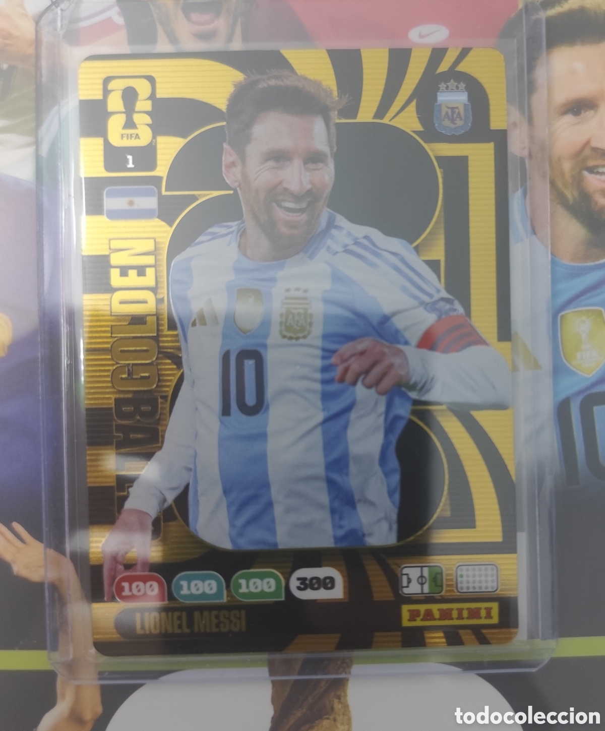 Cromos de F&uacute;tbol: WORLD CUP 2026 ADRENALYN GOLDEN BALLER MESSI