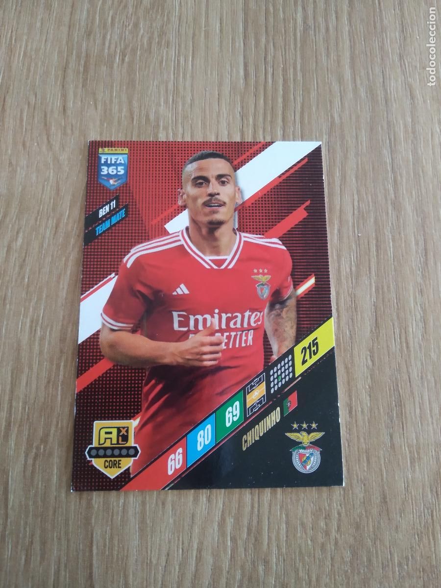 Cromos de F&uacute;tbol: BEN 11 CHIQUINHO BENFICA CROMO FUTBOL PANINI ADRENALYN 23-24 FIFA 365 2023-2024