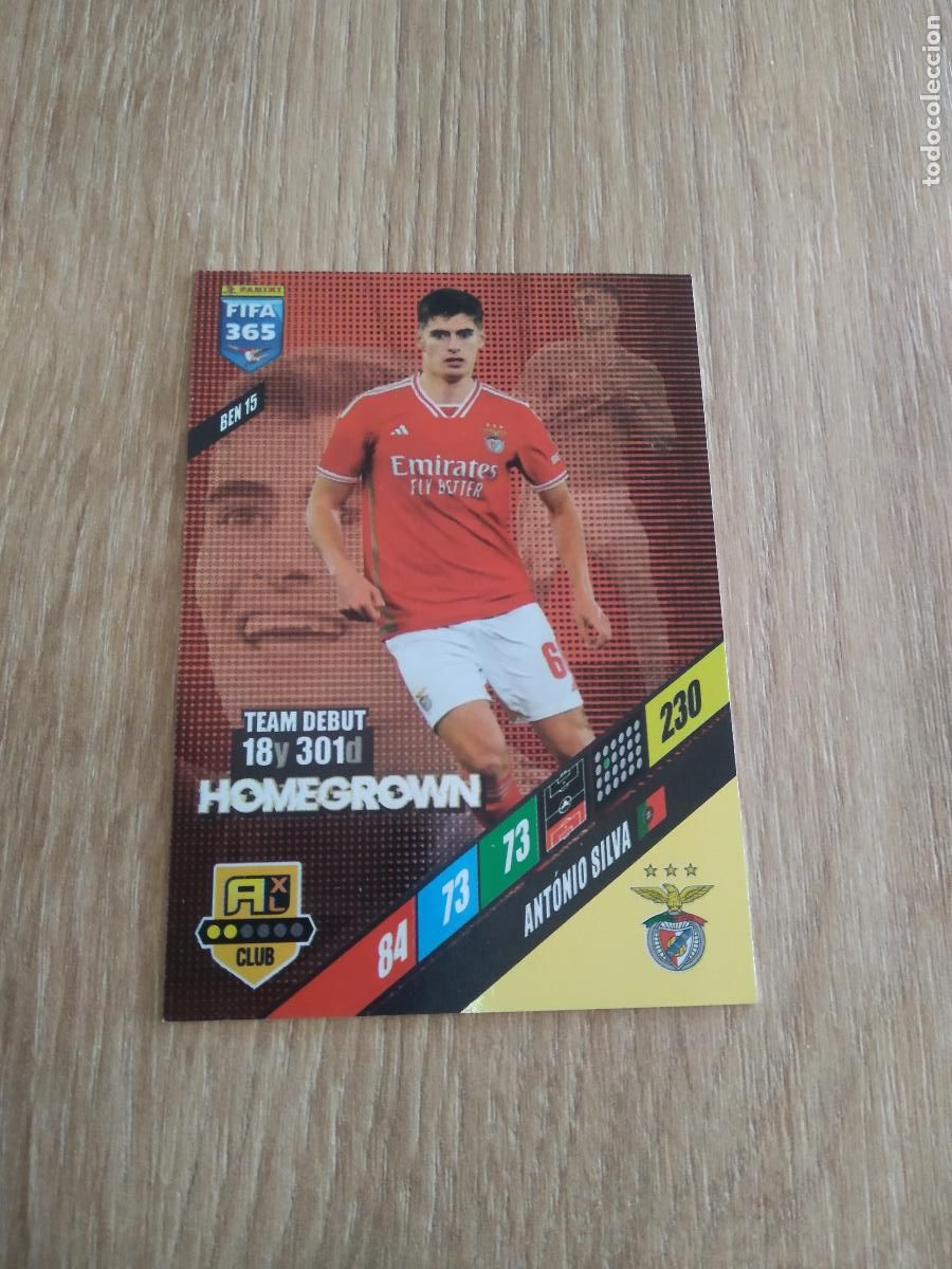 Cromos de F&uacute;tbol: BEN 15 ANTONIO SILVA BENFICA CROMO FUTBOL PANINI ADRENALYN 23-24 FIFA 365 2023-2024