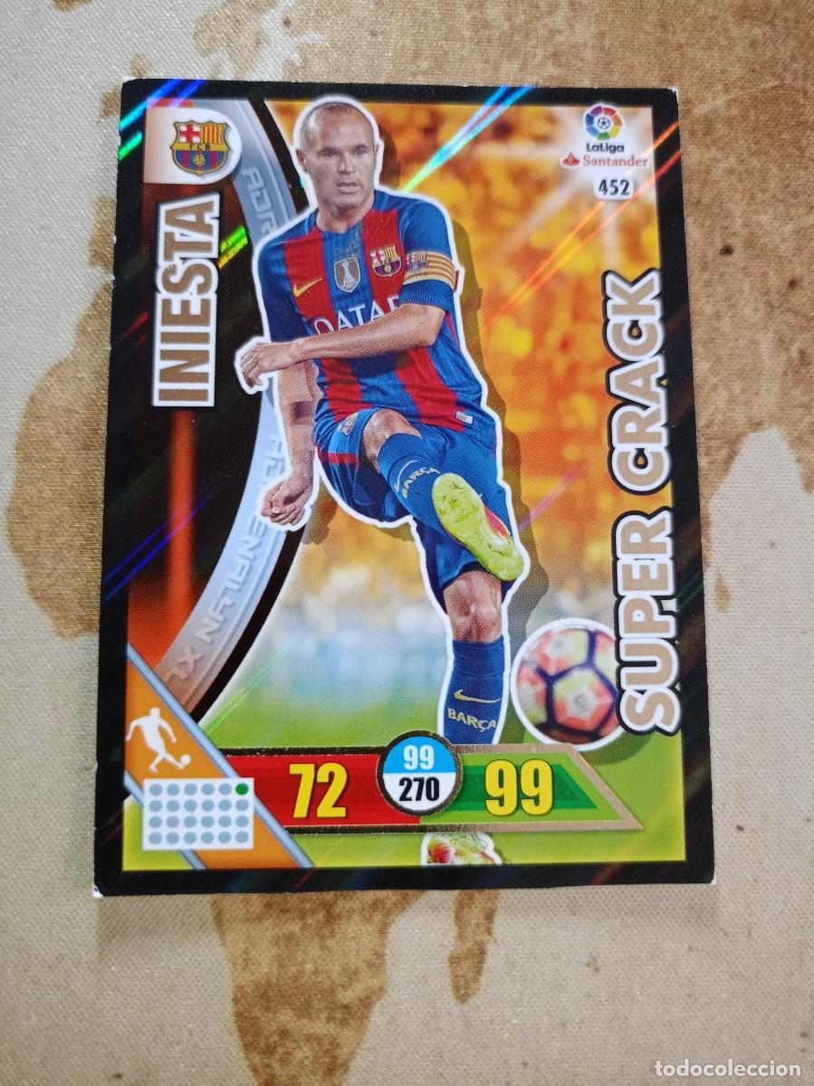 Cromos de F&uacute;tbol: # S&uacute;per Crack 452 INIESTA Adrenalyn 2016-17