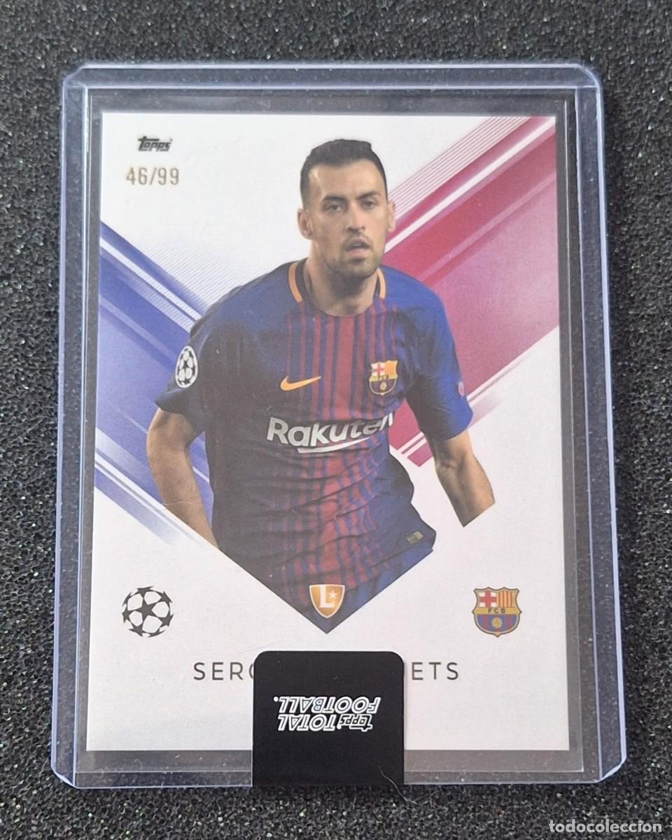 Fu&szlig;ball-Sticker: Sergio Busquets Barcelona Topps Total Football 46/99