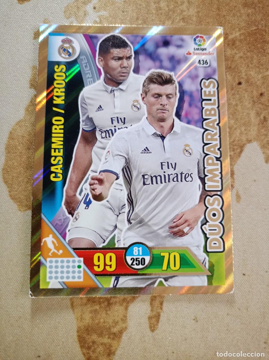 Cromos de F&uacute;tbol: # D&uacute;os Imparables 436 CASEMIRO / KROOS Adrenalyn 2016-17