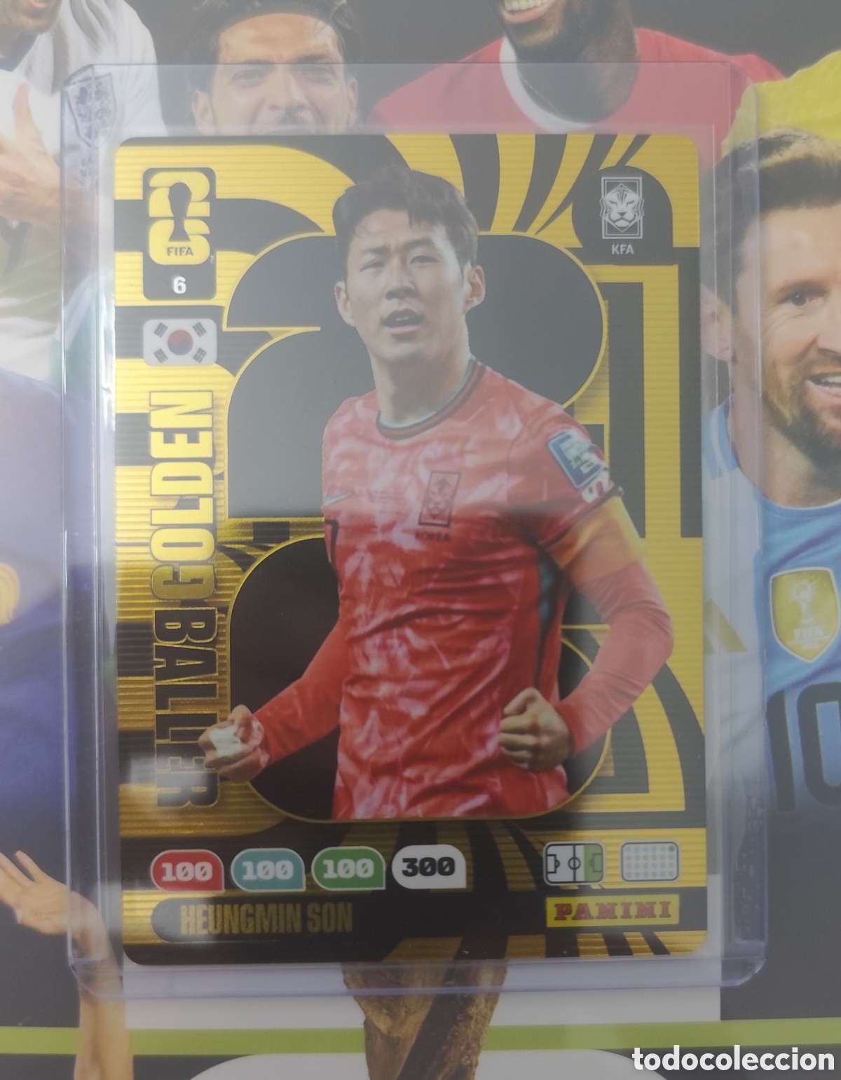 Fu&szlig;ball-Sticker: WORLD CUP 2026 ADRENALYN GOLDEN BALLER SON KOREA