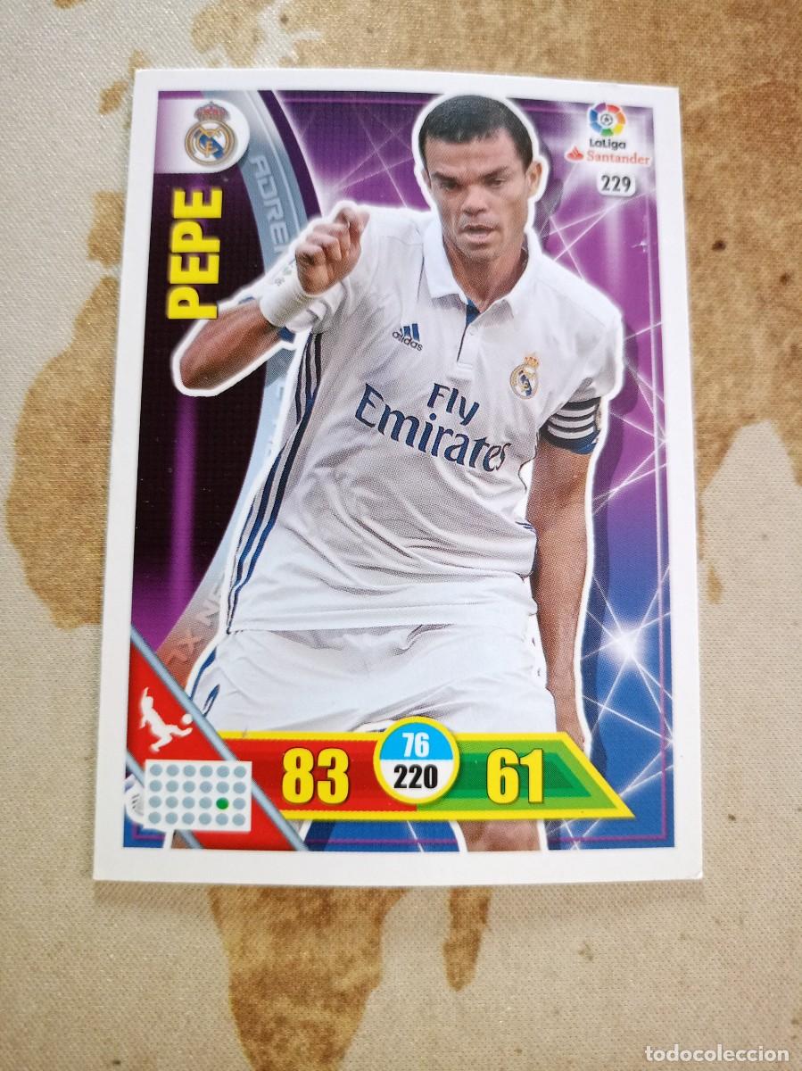 Cromos de F&uacute;tbol: # Real Madrid 229 PEPE Adrenalyn 2016-17