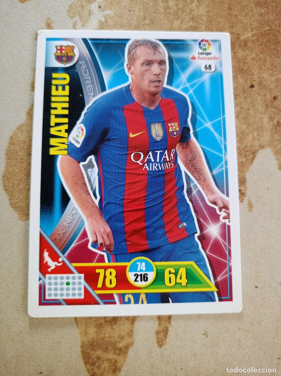 Cromos de F&uacute;tbol: # Barcelona 68 MATHIEU Adrenalyn 2016-17