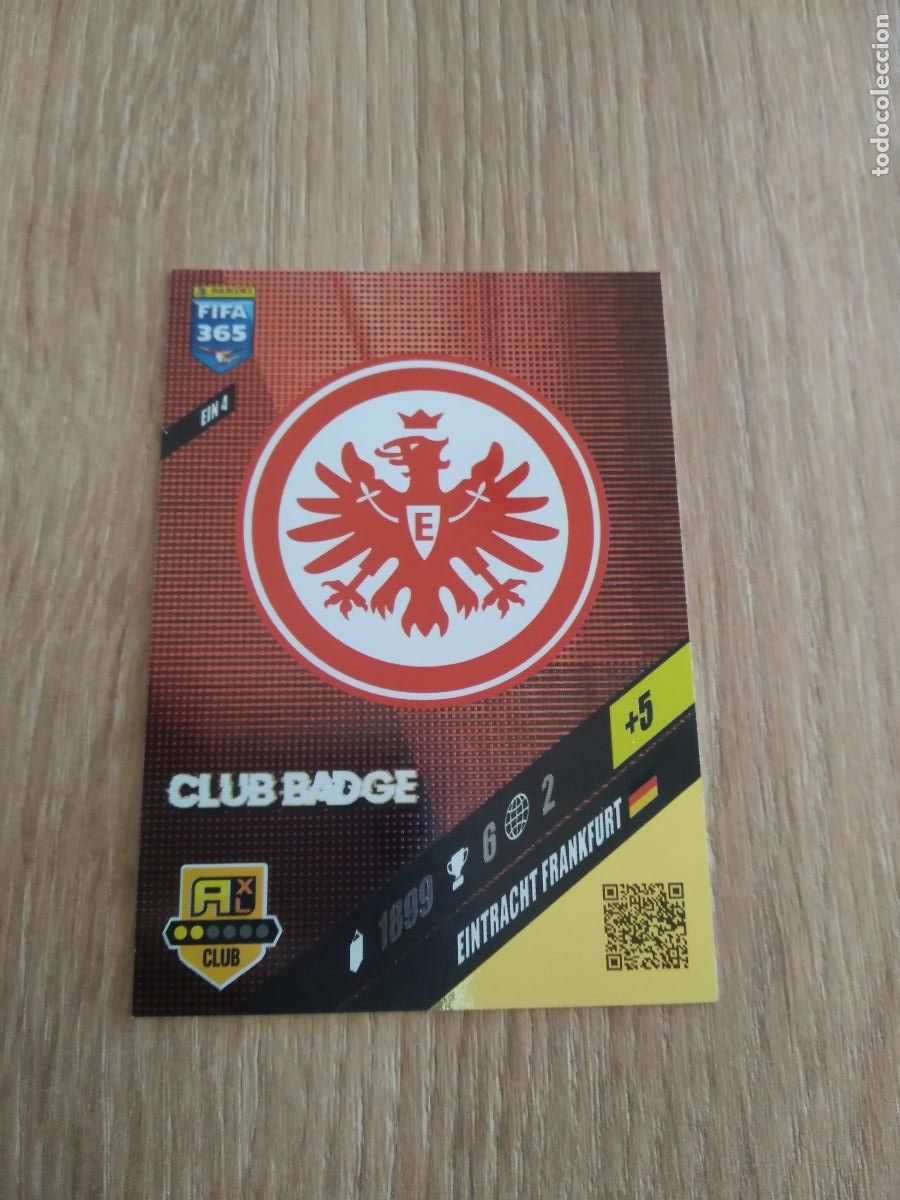 Cromos de F&uacute;tbol: EIN 4 ESCUDO Eintracht Frankfurt CROMO FUTBOL PANINI ADRENALYN 23-24 FIFA 365 2023-2024